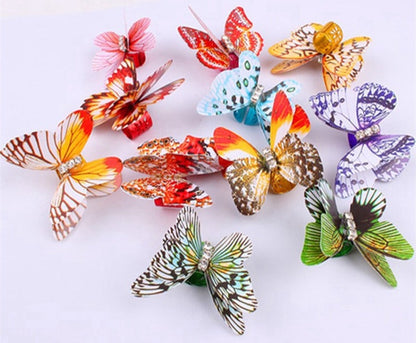 Butterfly Dreadlocks Beads Hair Cuffs Clips Rings Colorful Braiding Hair Jewelry for Women Girls Hair Accessories (Pack of 10)