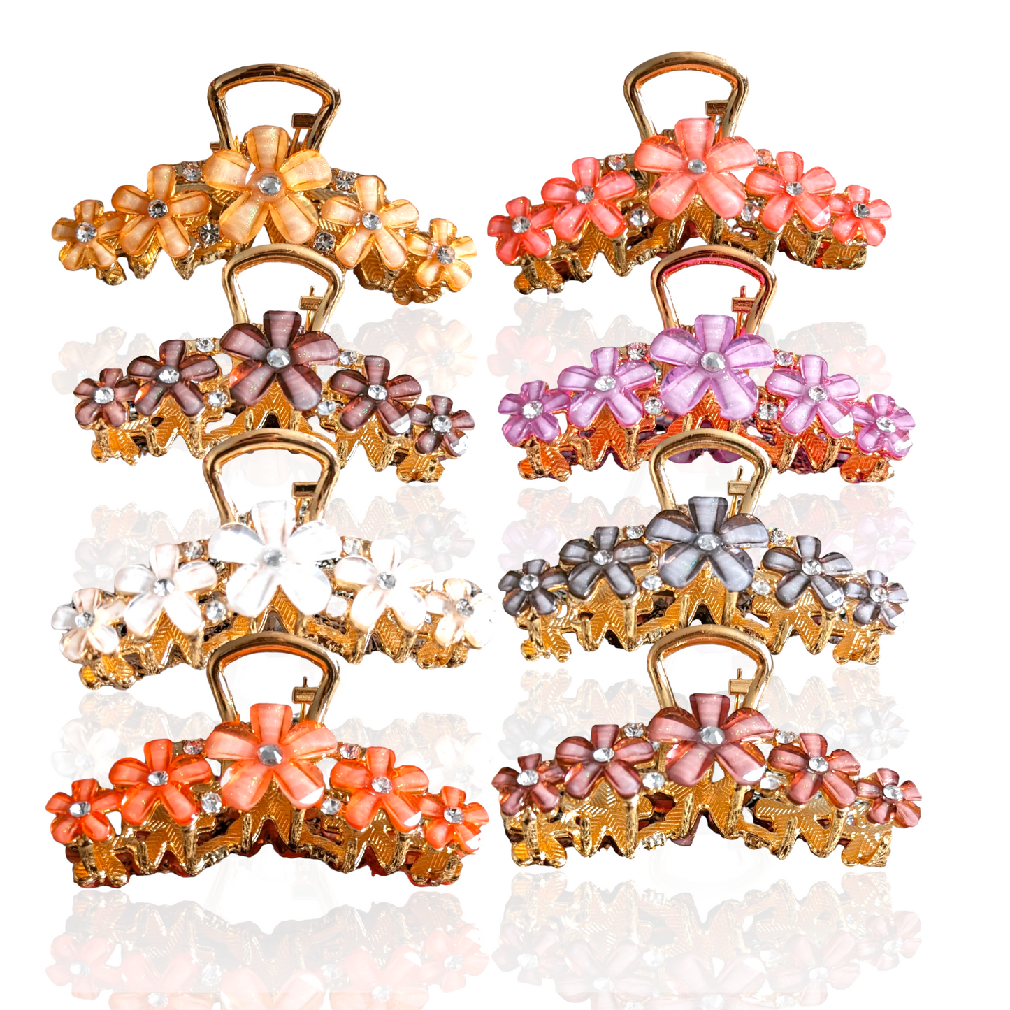 Cherry Blossom Flower Claw Clip Fashion Hair Accessories Jaw Clamp for Girls and Women